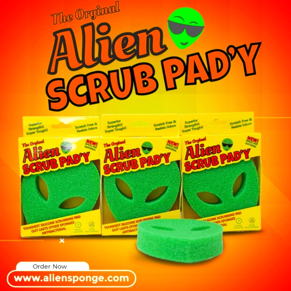 ALIEN SCRUB PAD'Y 👽 Alien Sponge